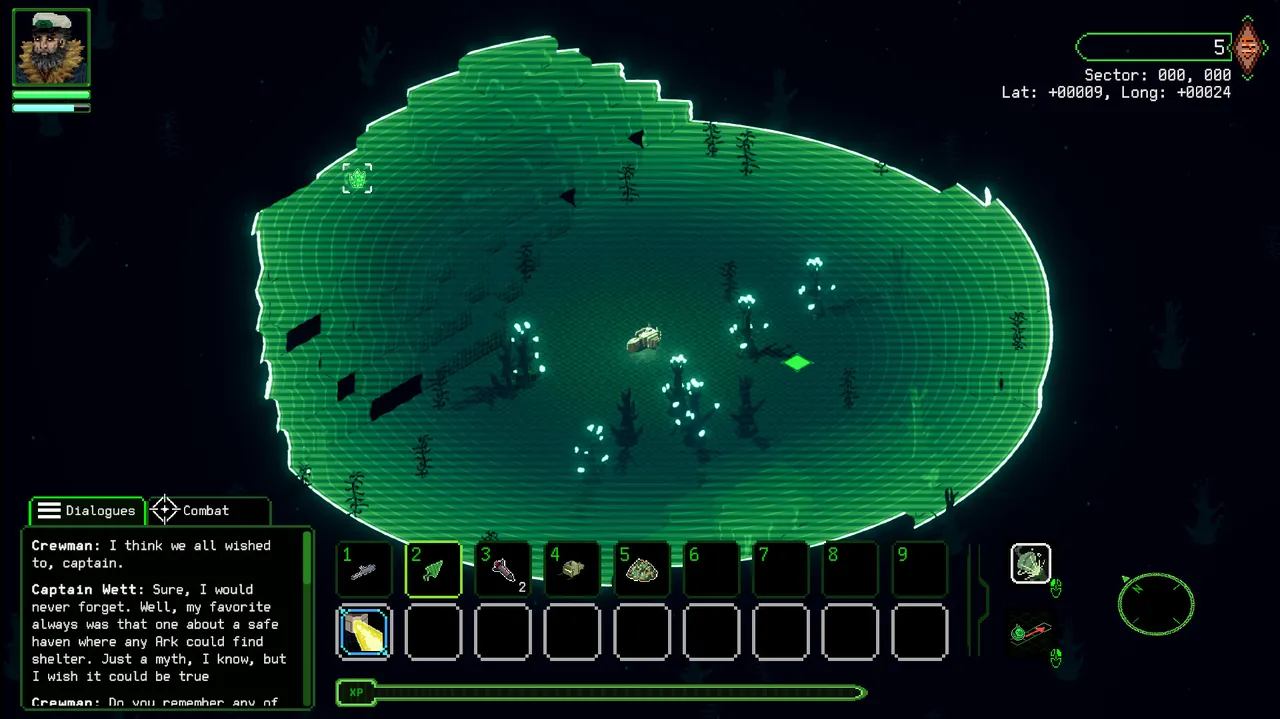 A Tale of Silent Depths — vista do cenário