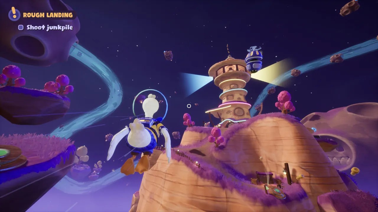 Duck Side of the Moon — combate no jogo