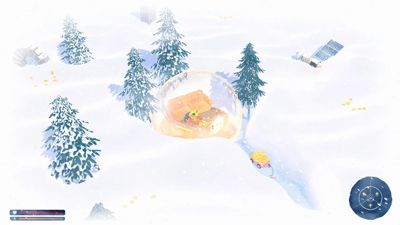 FROGGY HATES SNOW — cena da história