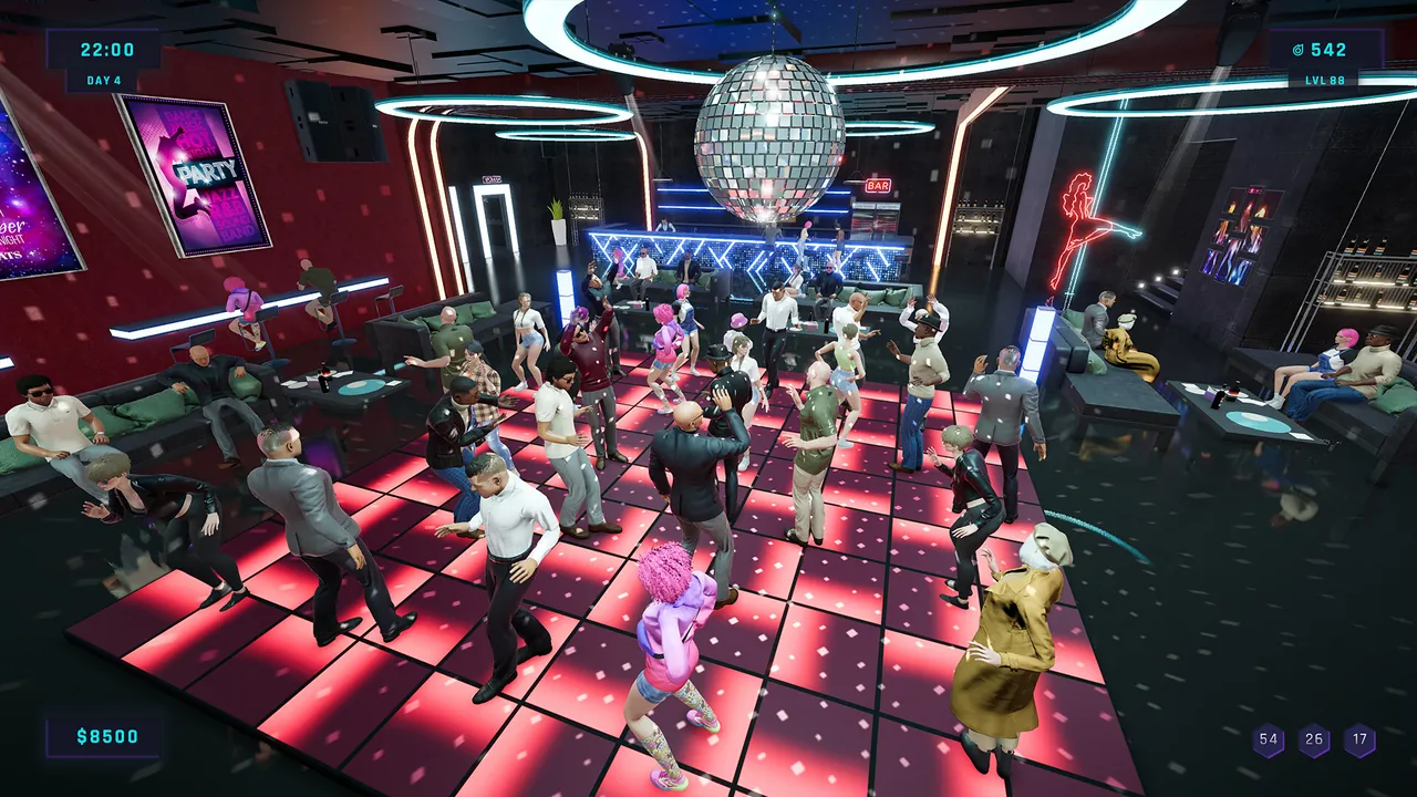 Night Club Simulator: Party King — cena da história