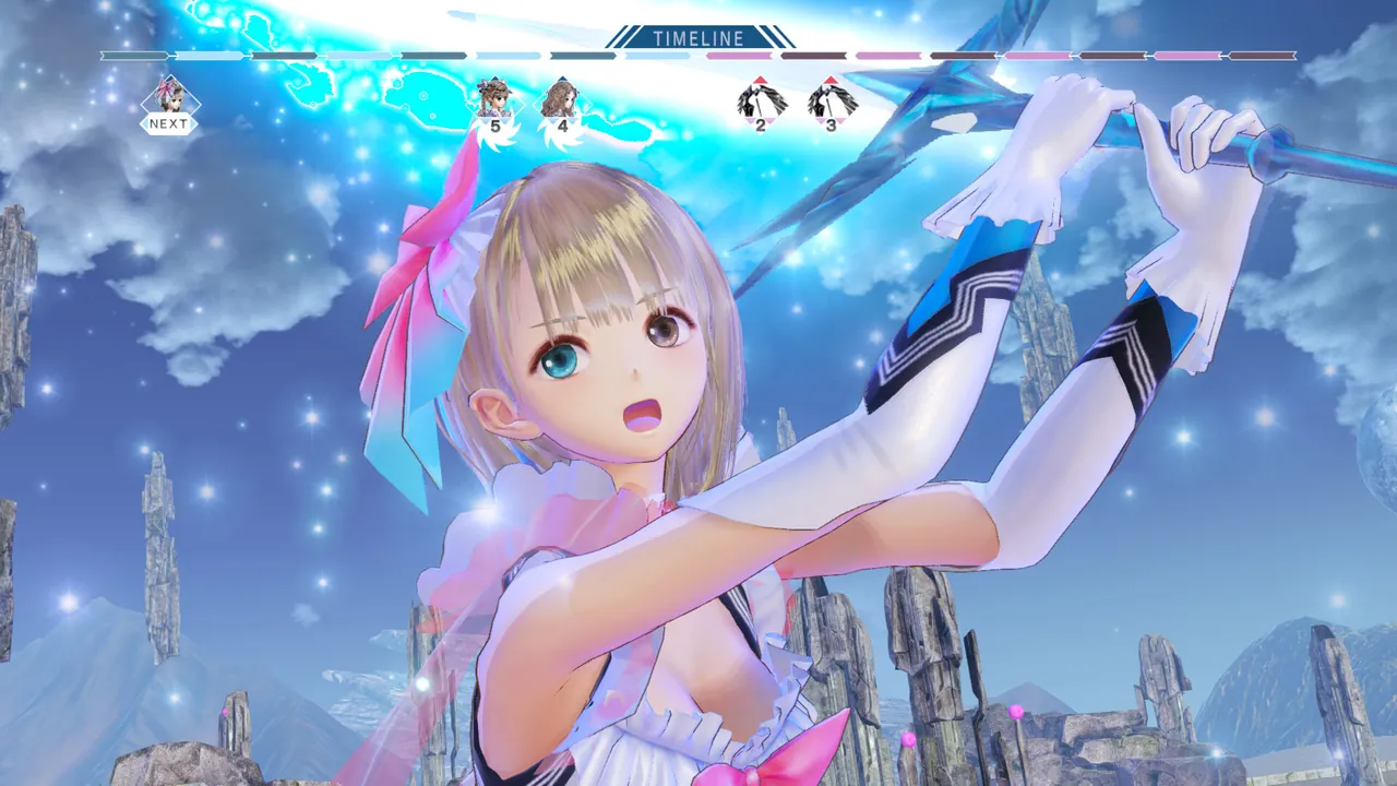 BLUE REFLECTION Quartet — combate no jogo