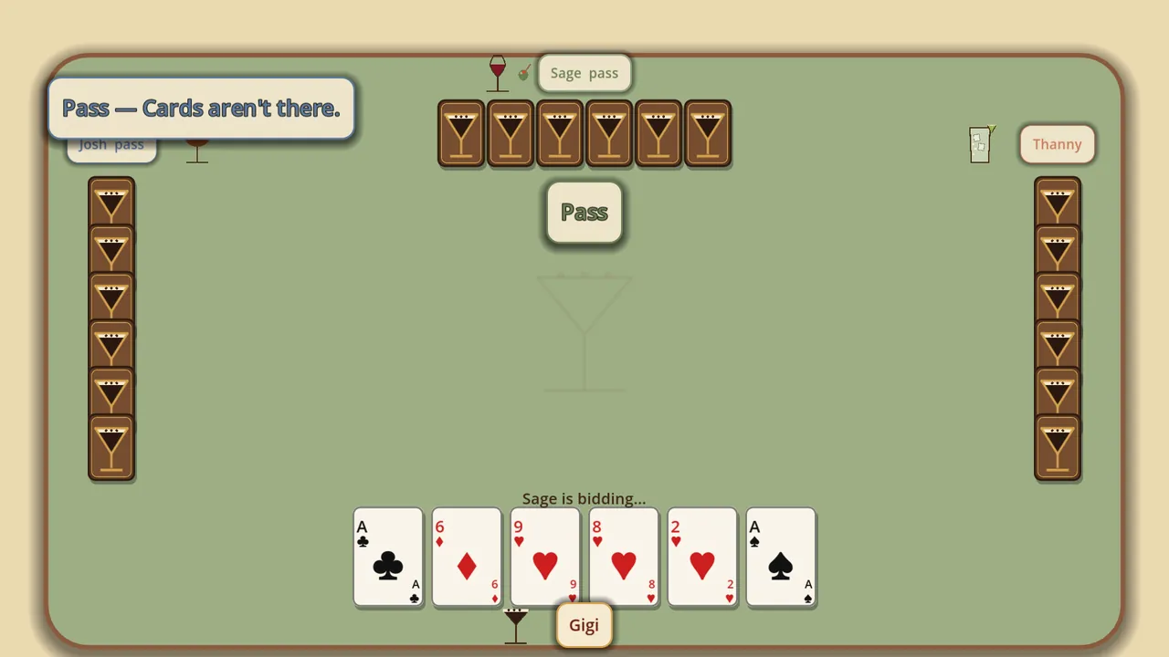 Card Night at Gigi's — combate no jogo