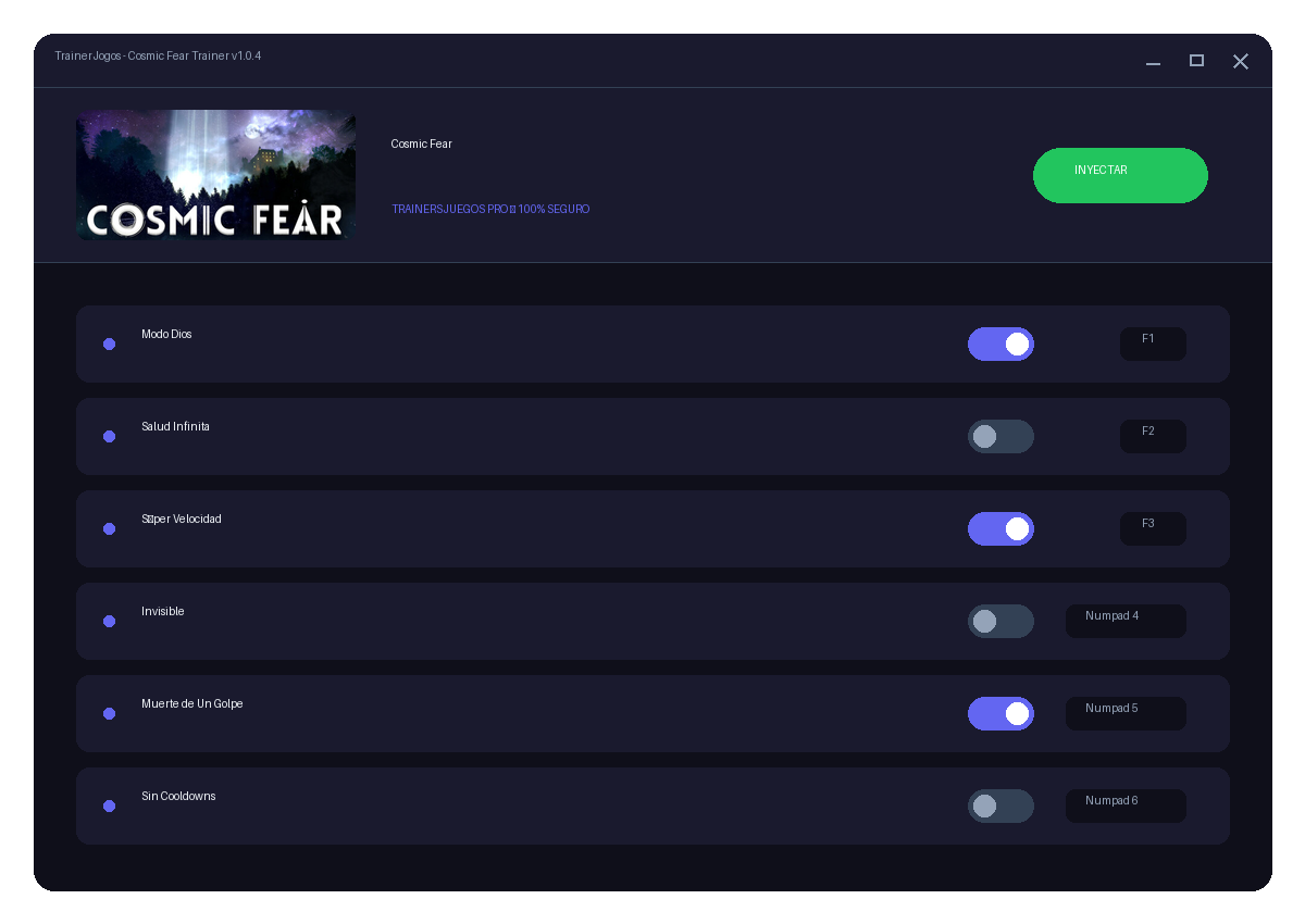 Cosmic Fear — combate no jogo