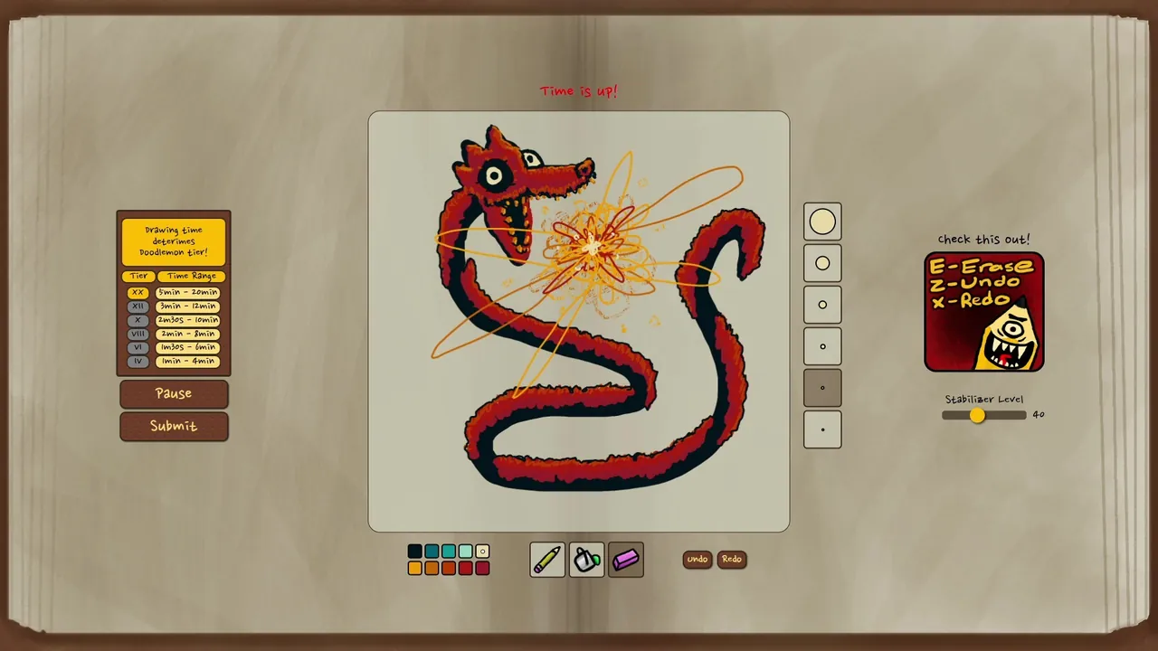 Doodle Dice Monsters — combate no jogo