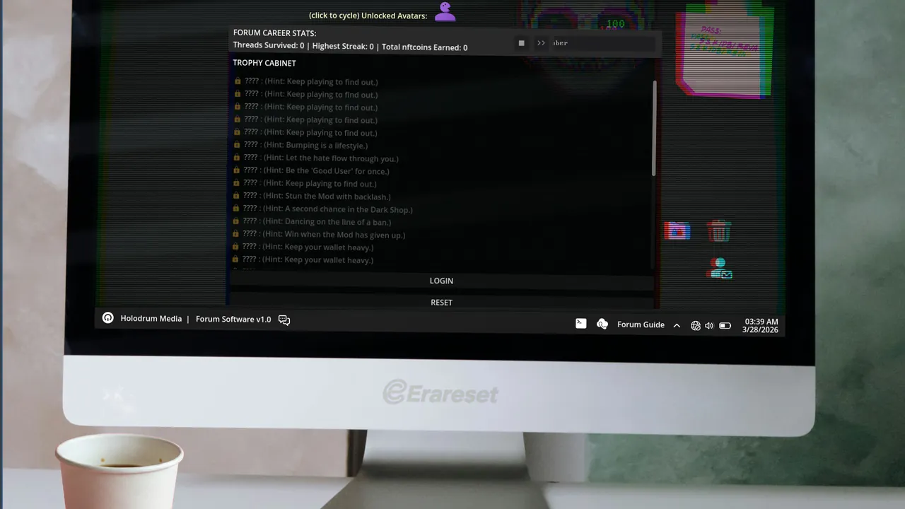 Erareset: Rogue Forum — exploração