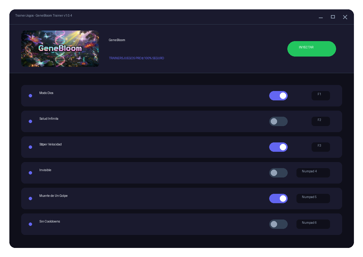 GeneBloom — combate no jogo