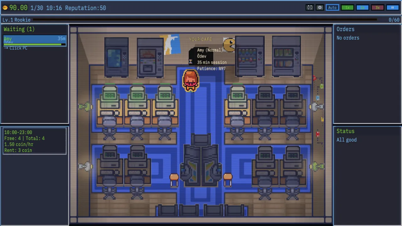 Internet Cafe Tycoon — exploração