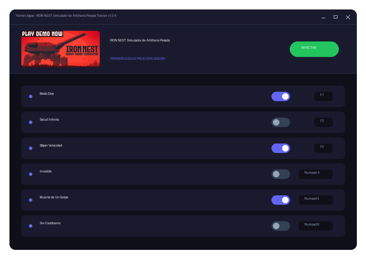 IRON NEST: Simulador de Artilharia Pesada — vista do cenário