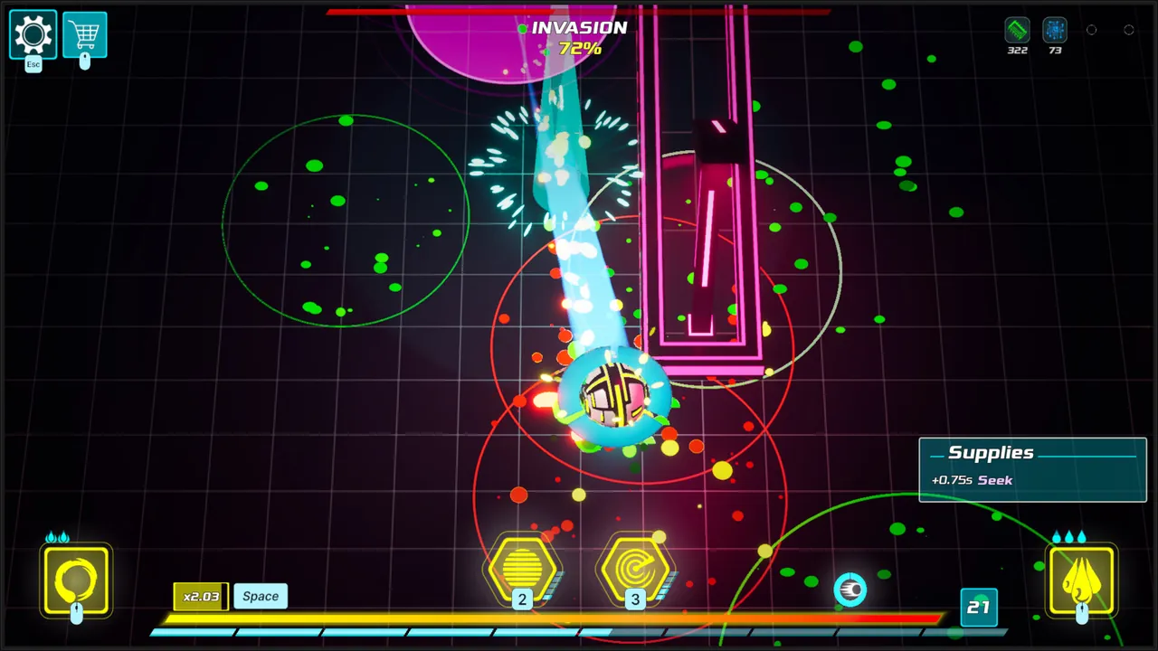Jolt: Neon Breaker — vista do cenário