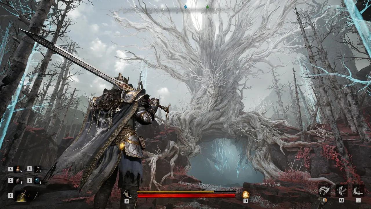 Mistfall Hunter — combate no jogo