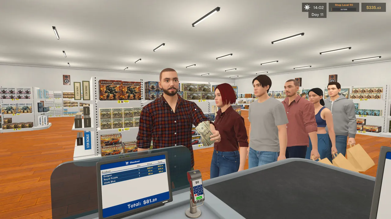 Model Kit Shop Simulator: Prologue — vista do cenário