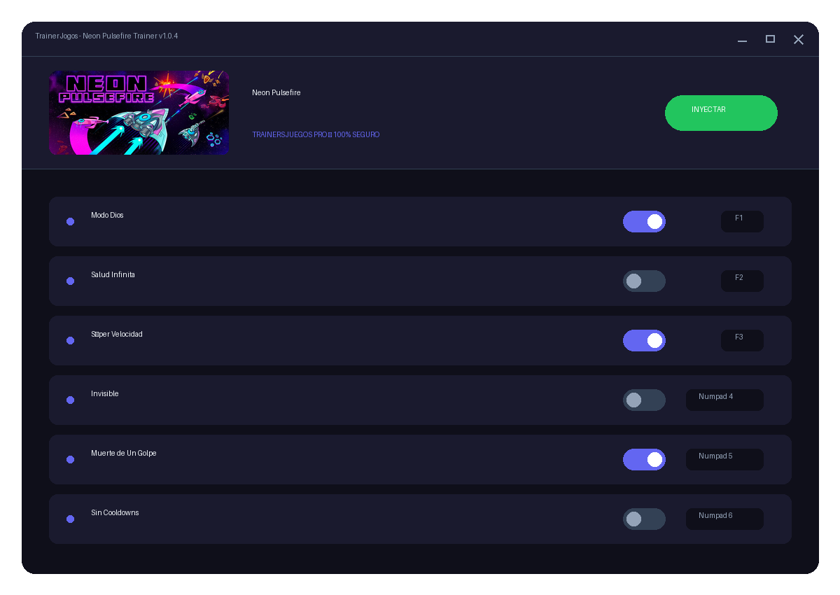 Neon Pulsefire — combate no jogo