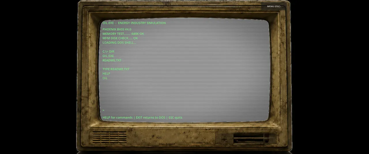 OIL.EXE — combate no jogo