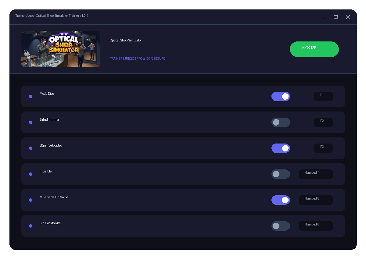 Optical Shop Simulator — combate no jogo
