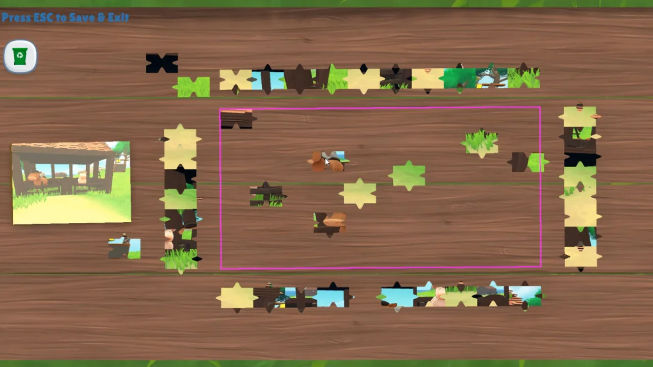 Puzzle O´Matic — vista do cenário