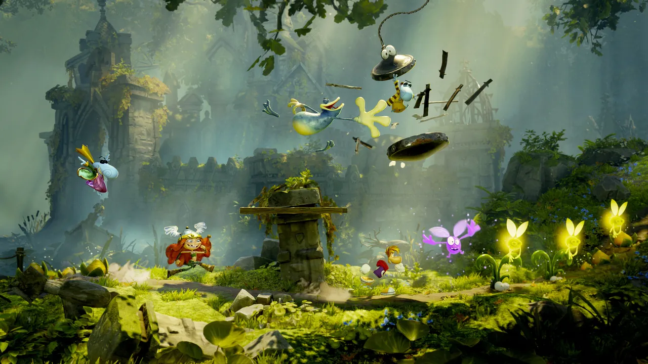 Rayman Legends Retold — vista do cenário