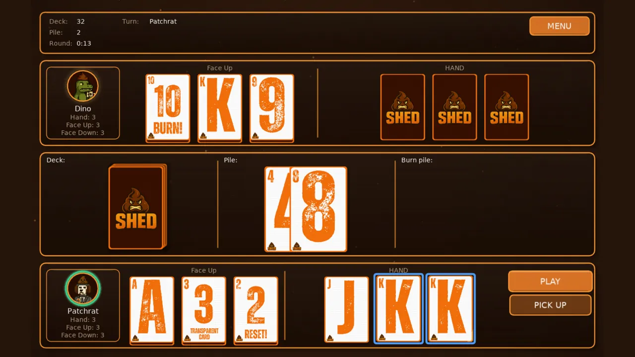 SHED — combate no jogo