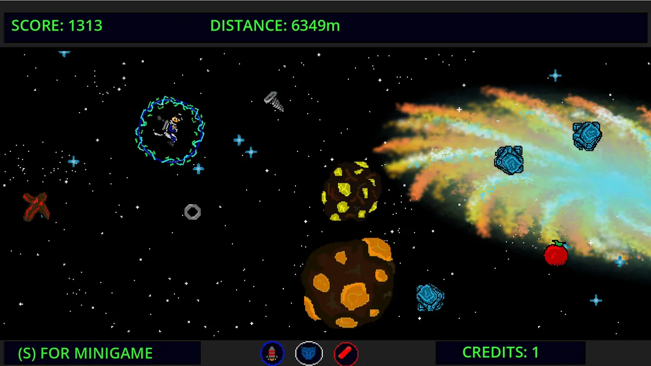 Space Cat Arcade Adventure — exploração
