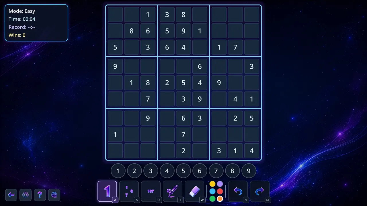 Sudoku Infinity — exploração