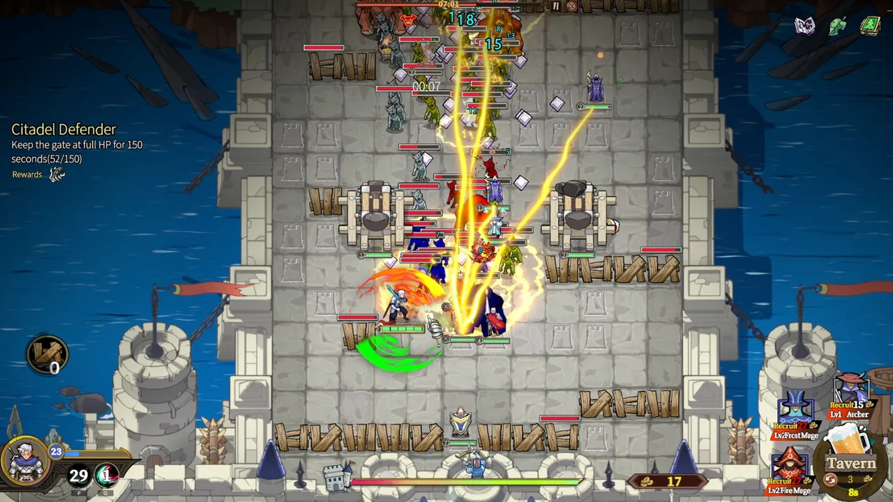The Gate Must Stand: A Tower Defense Survivor — vista do cenário