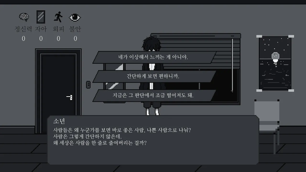 내 방에서만큼은 누구나 철학자 — gameplay