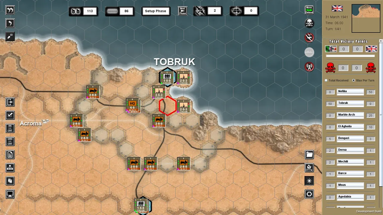 WEGO World War II: Desert War — exploração