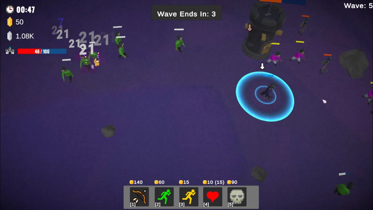 A Game About Leading A Crowds — combate no jogo