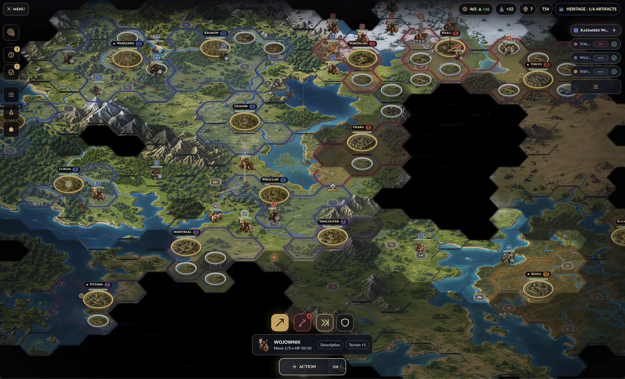 Age of New Worlds — cena da história