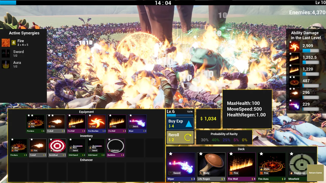AHA Asset Horde Arena — combate no jogo