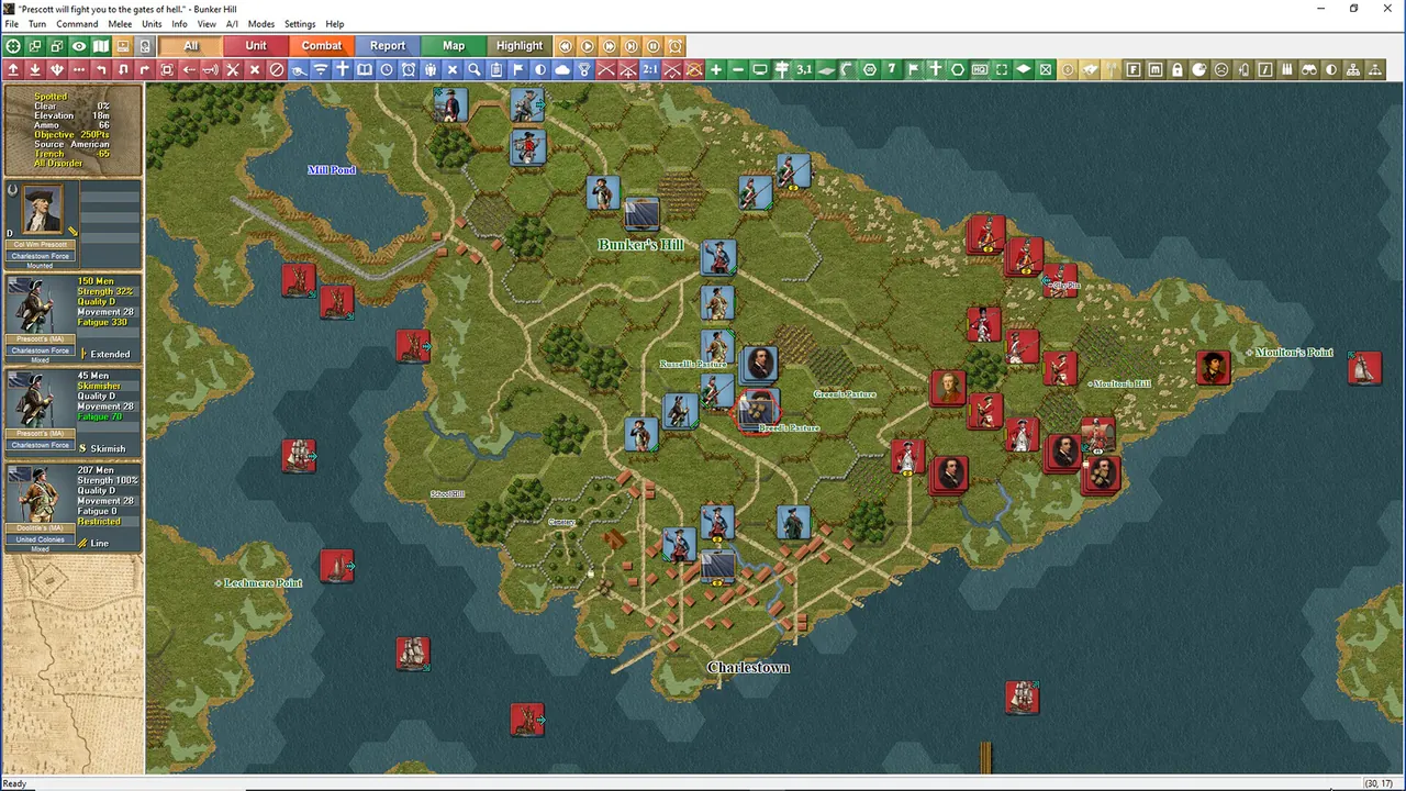 American Revolutionary War — exploração