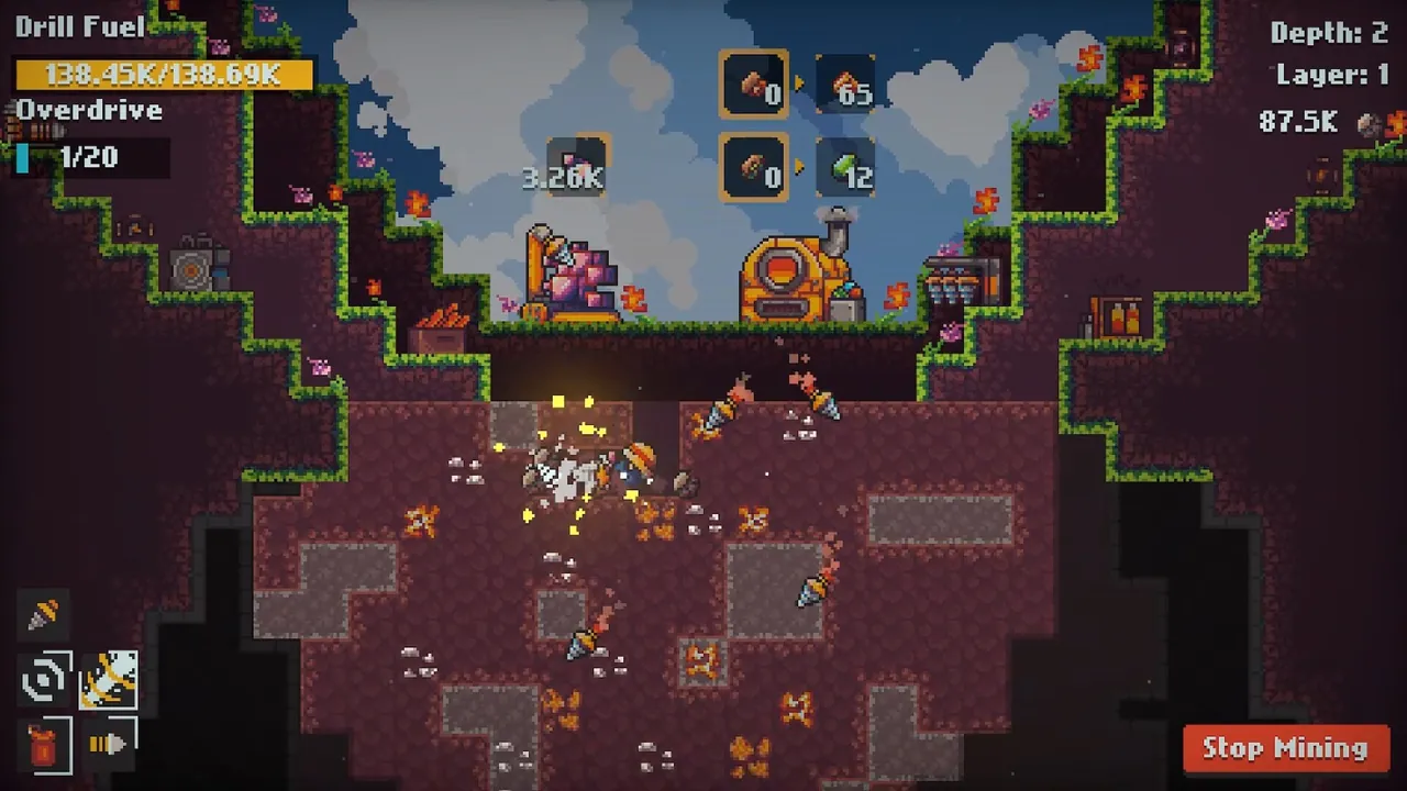 Diggin — gameplay