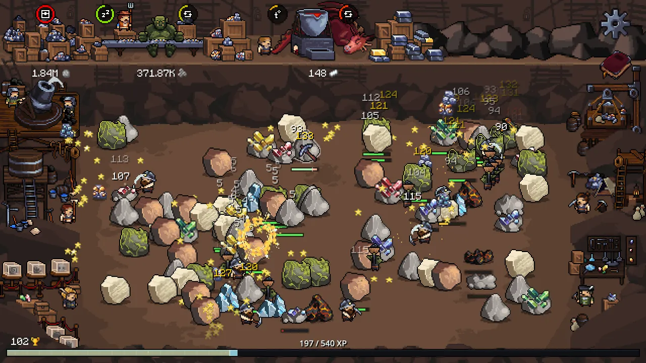 Fantasy Miner: Idle Depths — gameplay