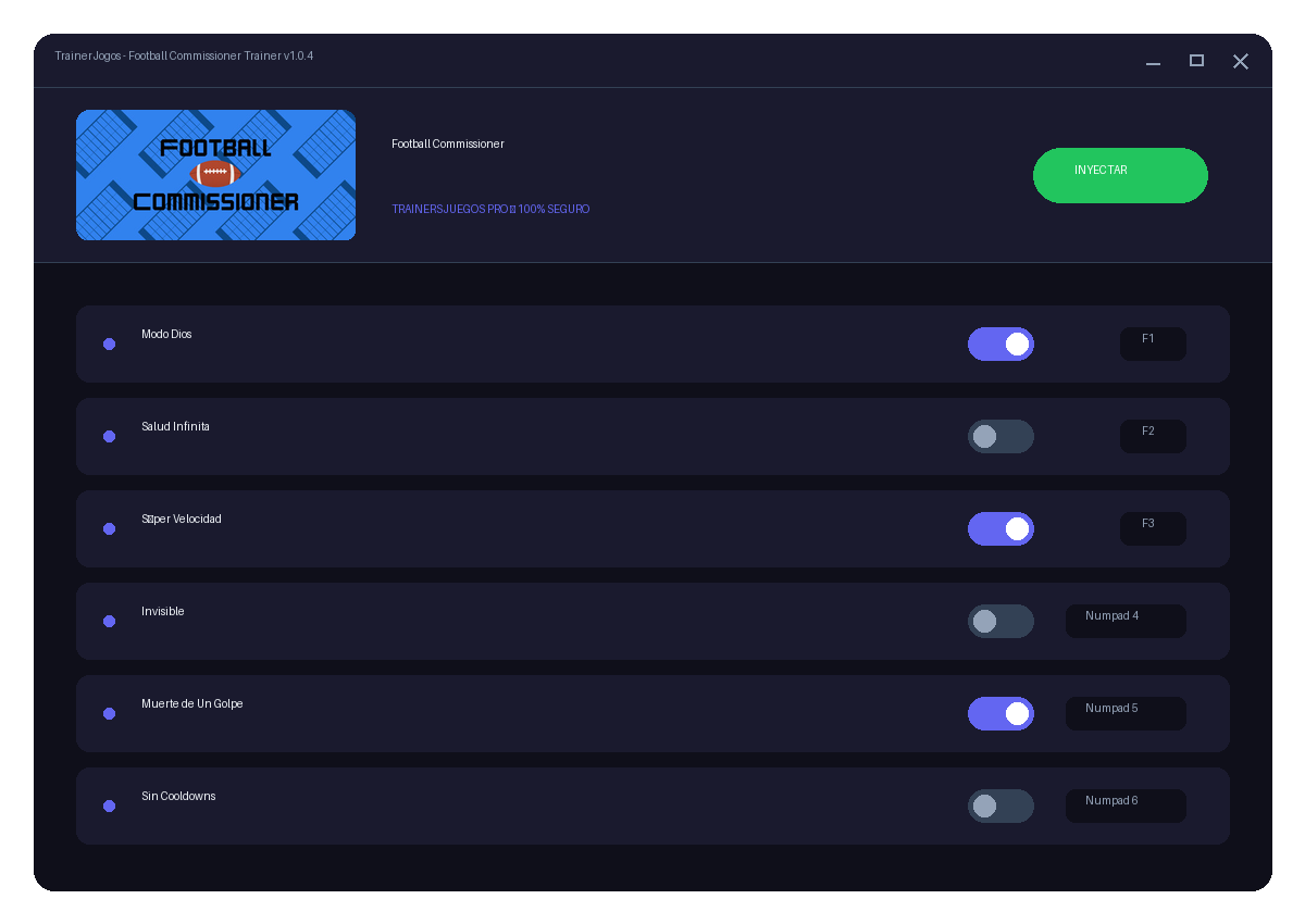 Football Commissioner — combate no jogo