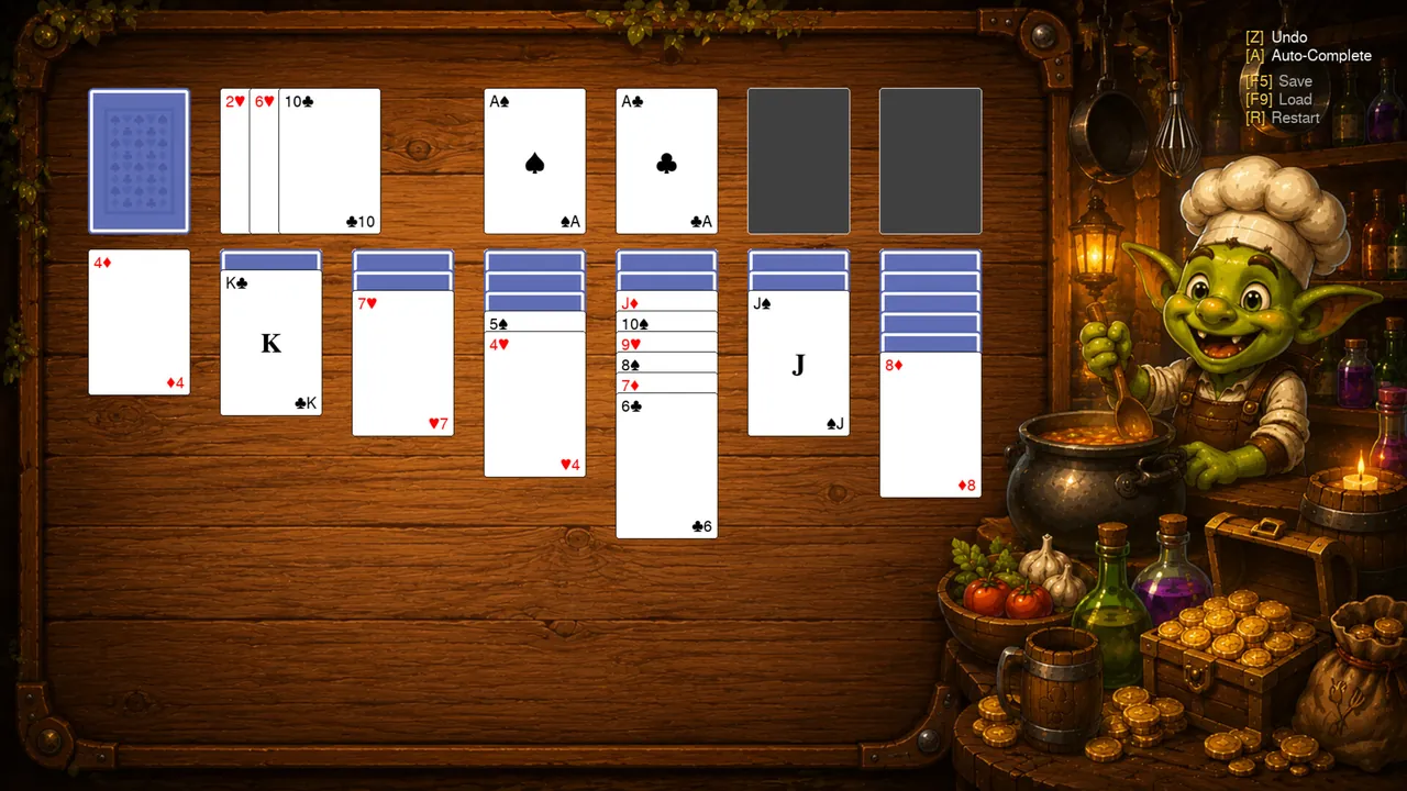 Goblin Solitaire — vista do cenário