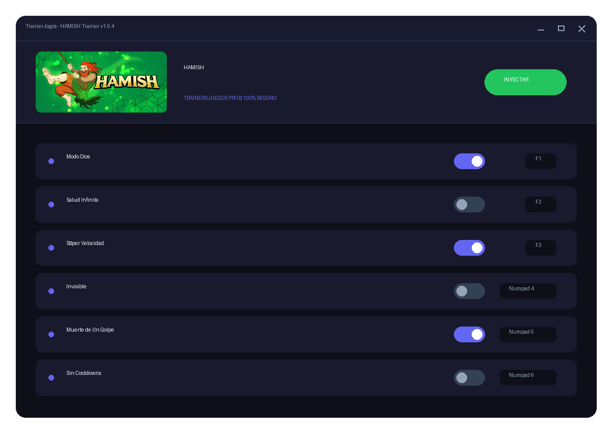 HAMISH — combate no jogo