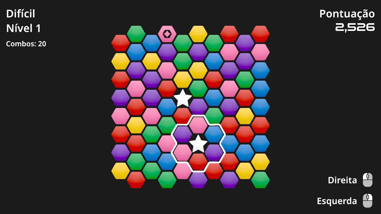 Hexara — combate no jogo