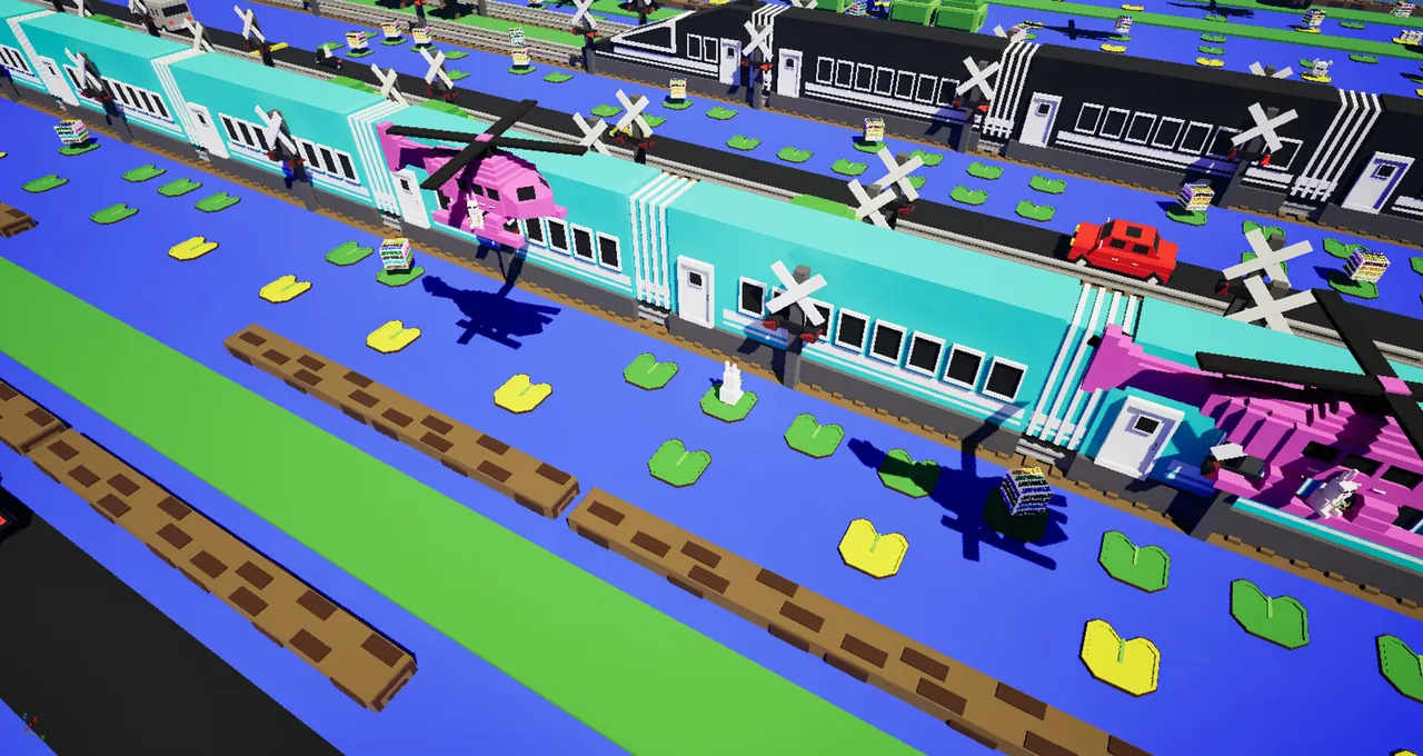 JAYWALK: An Endless Arcade Hopper Game — vista do cenário