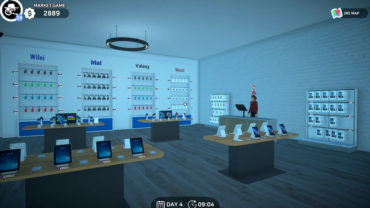 Tech Store & Repair Simulator — exploração