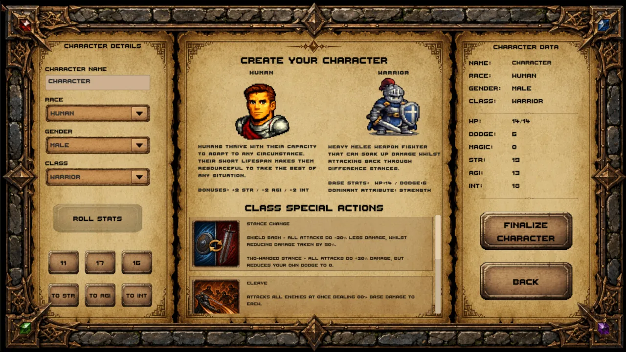 The Infinite Dungeon — gameplay